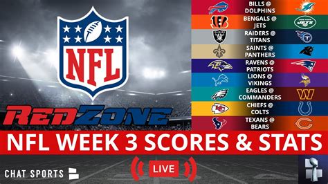 week three nfl scores